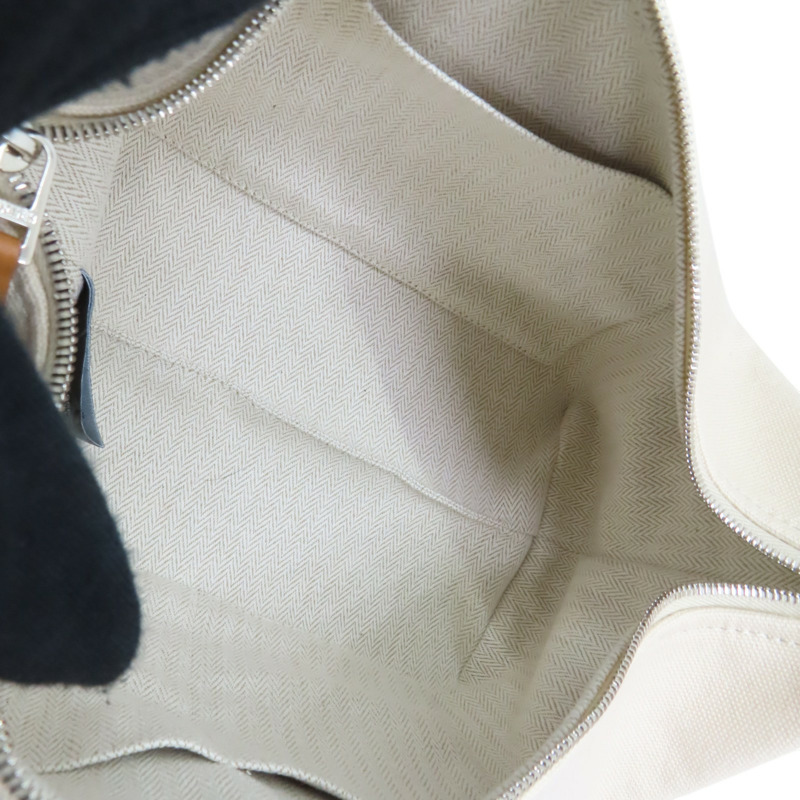 米灰色 帆布 Bride-a-Brac 手提包【HERMES 愛馬仕】-4