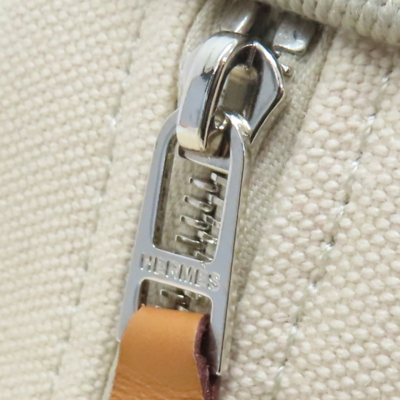 米灰色 帆布 Bride-a-Brac 手提包【HERMES 愛馬仕】-7