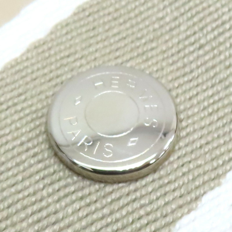 米灰色 帆布 Bride-a-Brac 手提包【HERMES 愛馬仕】-8