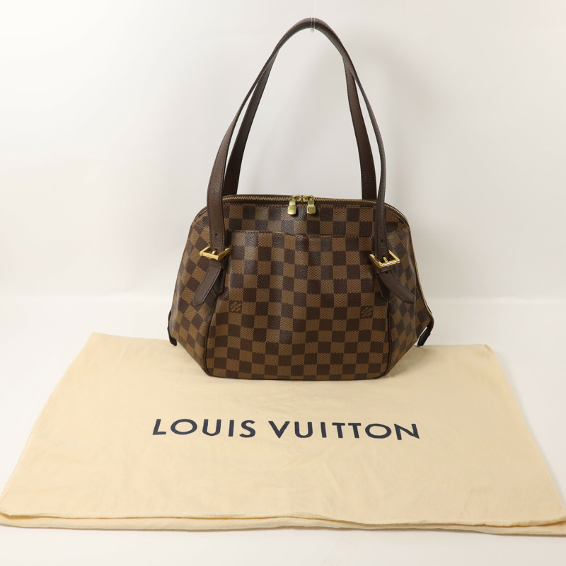 LOUIS VUITTON Damier Belem MM肩背袋-8
