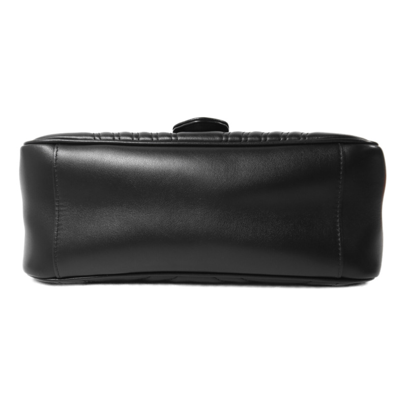 GUCCI 牛皮皮革GG Marmont鏈帶手挽肩背兩用袋-3