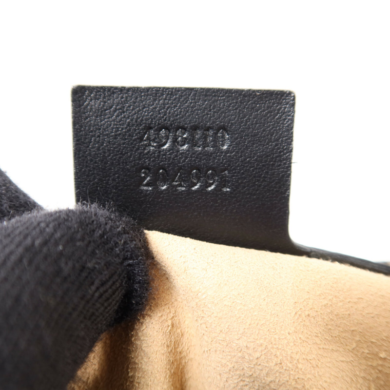 GUCCI 牛皮皮革GG Marmont鏈帶手挽肩背兩用袋-6