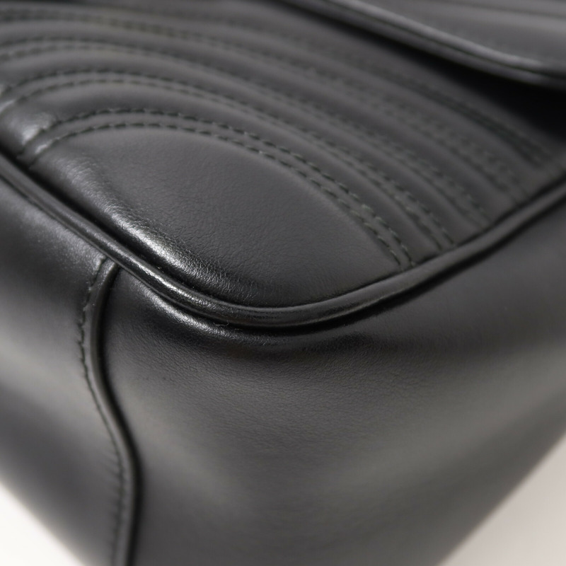 GUCCI 牛皮皮革GG Marmont鏈帶手挽肩背兩用袋-11