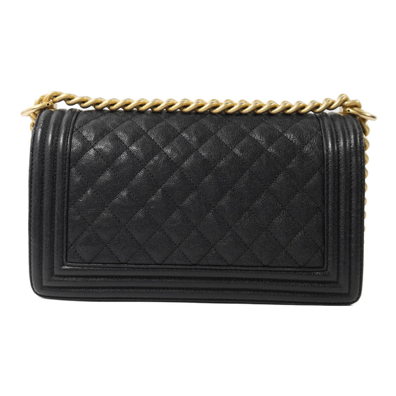 CHANEL 牛皮皮革Boy 25鏈帶肩背袋-1