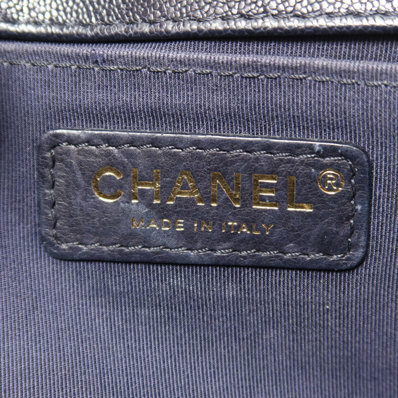 CHANEL 牛皮皮革Boy 25鏈帶肩背袋-5