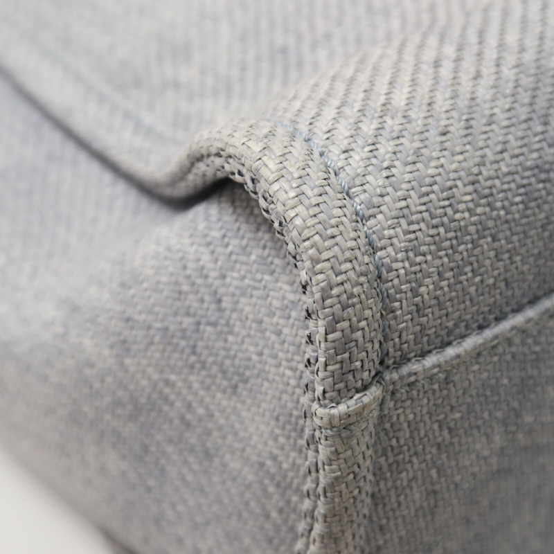 CHANEL Raffia Deauville Medium鏈帶手挽袋-12