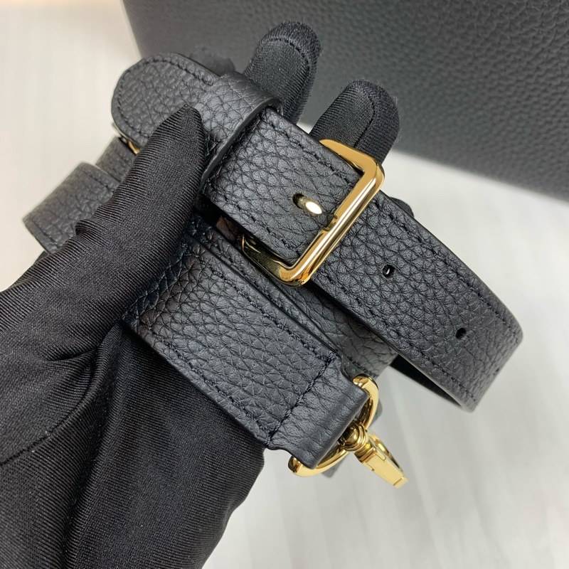 99新 路易威登/Louis Vuitton Capucines BB 黑色金扣 村上隆聯名收藏款 配件:盒子,塵袋,長肩帶,掛飾27x9x18cm-6
