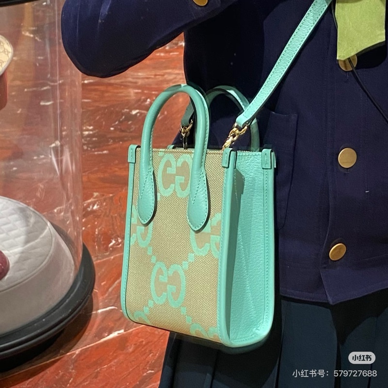 莉亞精品♡ Gucci琴譜包薄荷綠 全新閒置-1