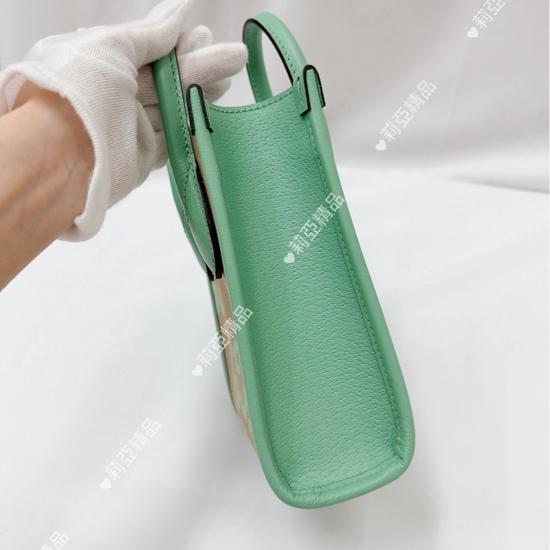 莉亞精品♡ Gucci琴譜包薄荷綠 全新閒置-4