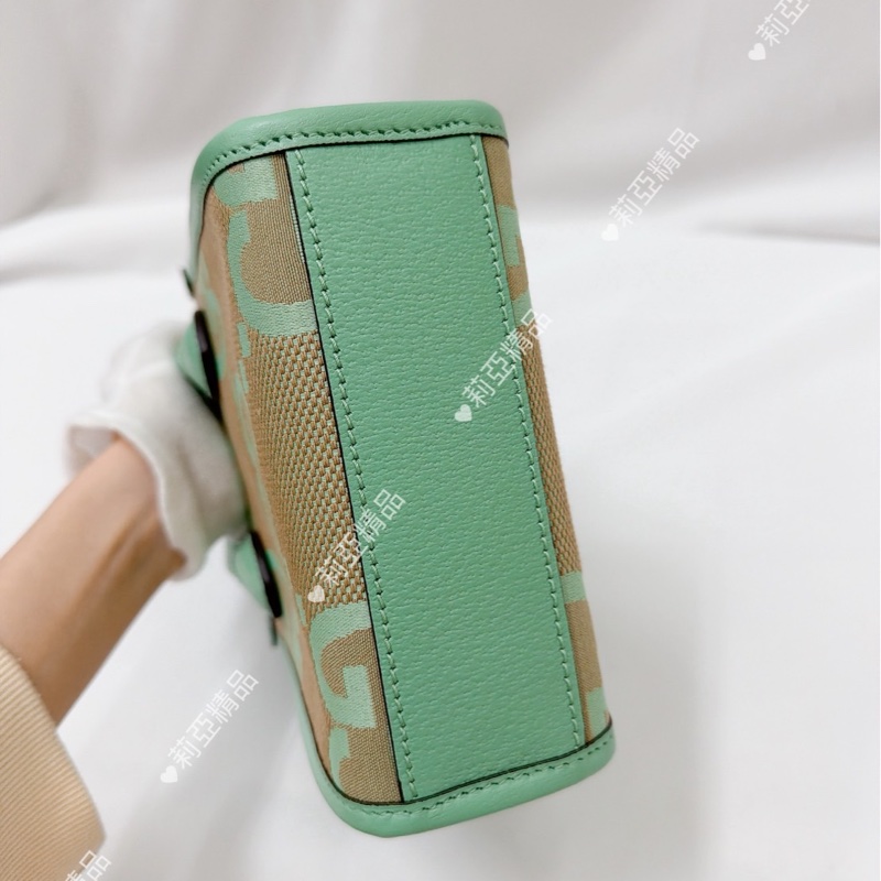莉亞精品♡ Gucci琴譜包薄荷綠 全新閒置-6