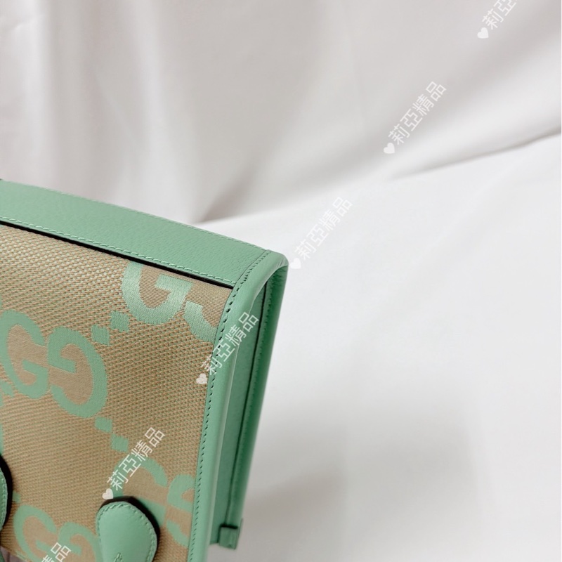 莉亞精品♡ Gucci琴譜包薄荷綠 全新閒置-10