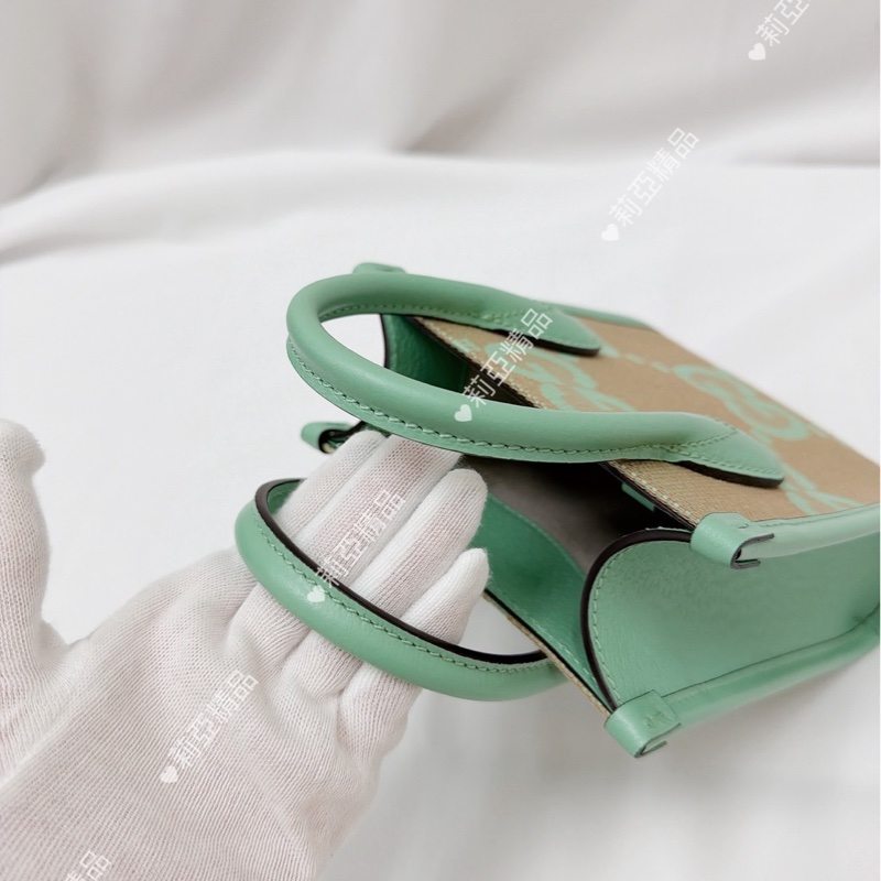 莉亞精品♡ Gucci琴譜包薄荷綠 全新閒置-11