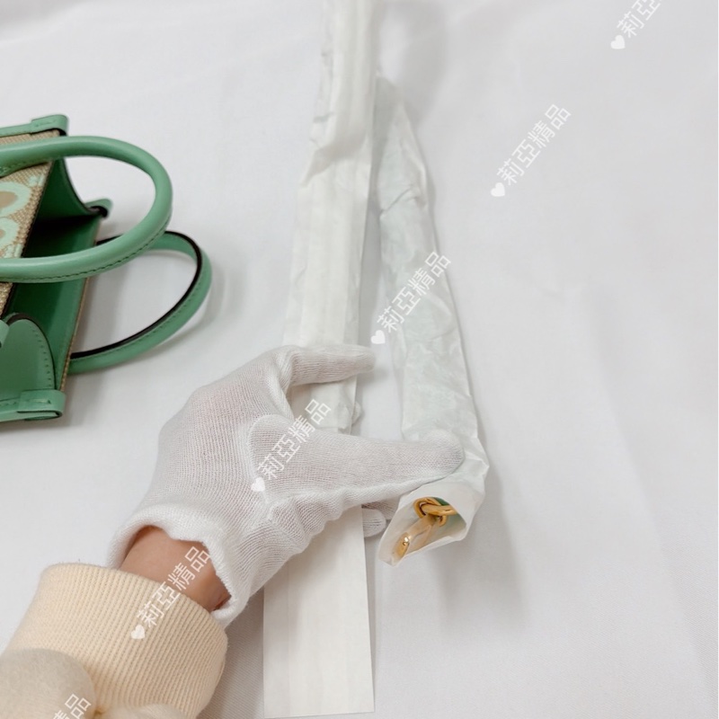 莉亞精品♡ Gucci琴譜包薄荷綠 全新閒置-12