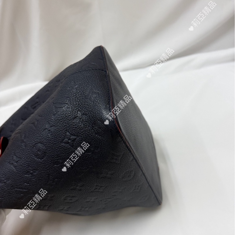 莉亞精品♡ Lv M45306 藍壓紋水桶 二手-8