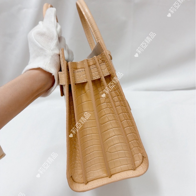 莉亞精品♡ Ysl 421863 SAC DE JOUR 米色 二手-4