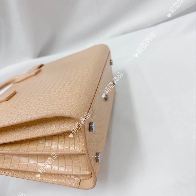 莉亞精品♡ Ysl 421863 SAC DE JOUR 米色 二手-8