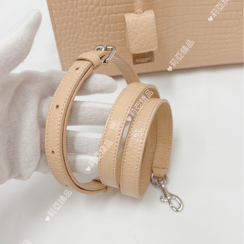 莉亞精品♡ Ysl 421863 SAC DE JOUR 米色 二手-13