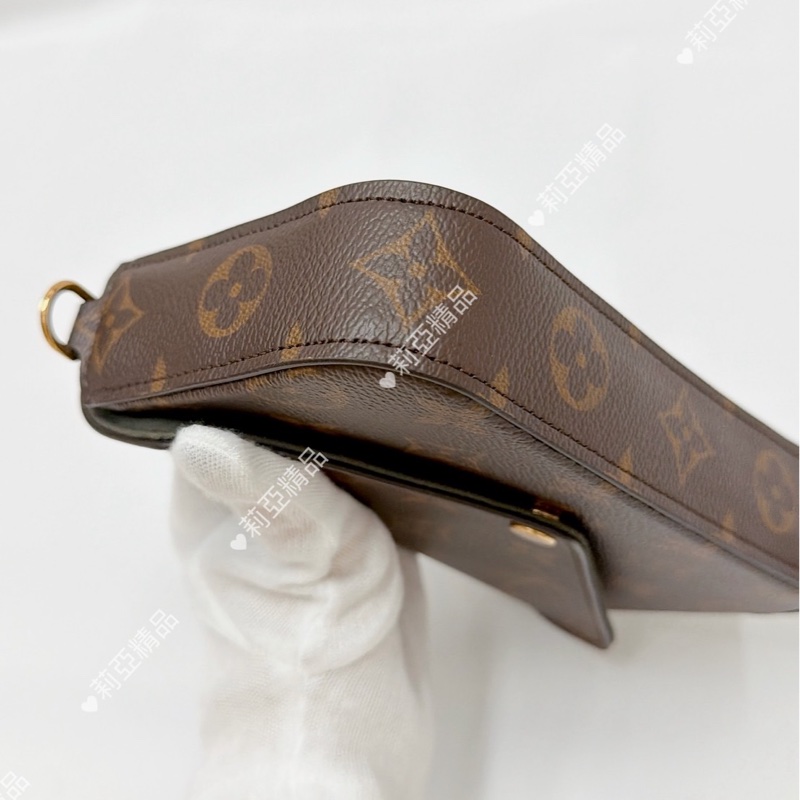 莉亞精品♡ Lv M80091 三合一綠背帶 二手-7