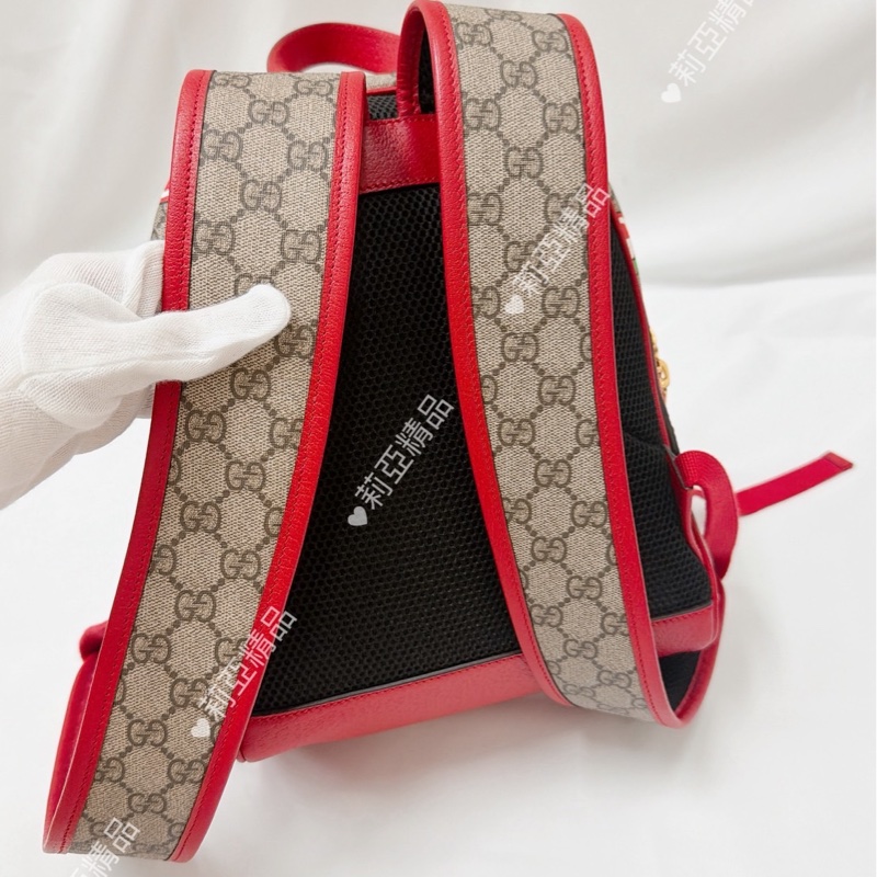 莉亞精品♡ Gucci 蘋果後背包 二手美包-3