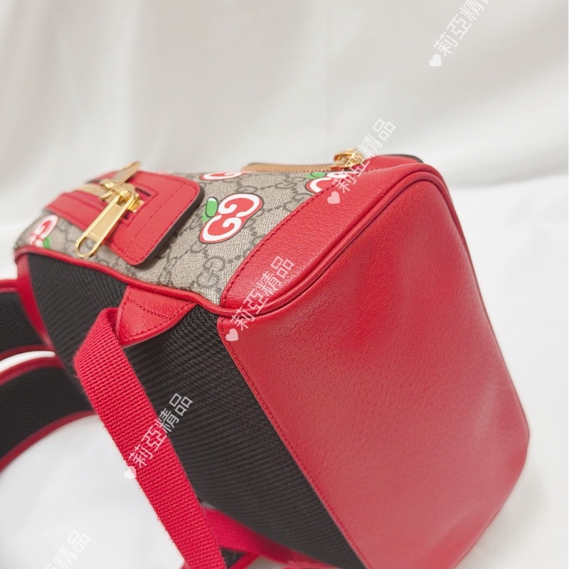 莉亞精品♡ Gucci 蘋果後背包 二手美包-8