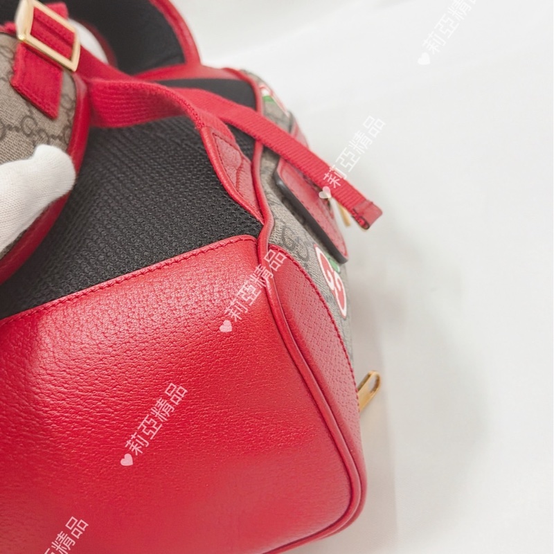 莉亞精品♡ Gucci 蘋果後背包 二手美包-10