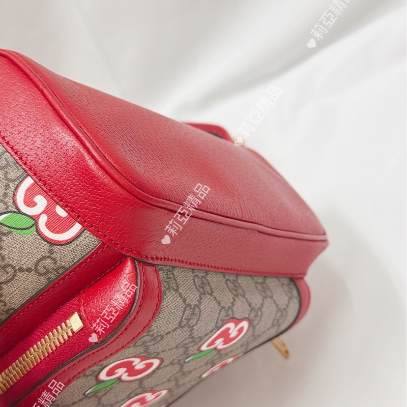 莉亞精品♡ Gucci 蘋果後背包 二手美包-12