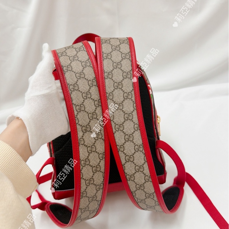 莉亞精品♡ Gucci 蘋果後背包 二手美包-13