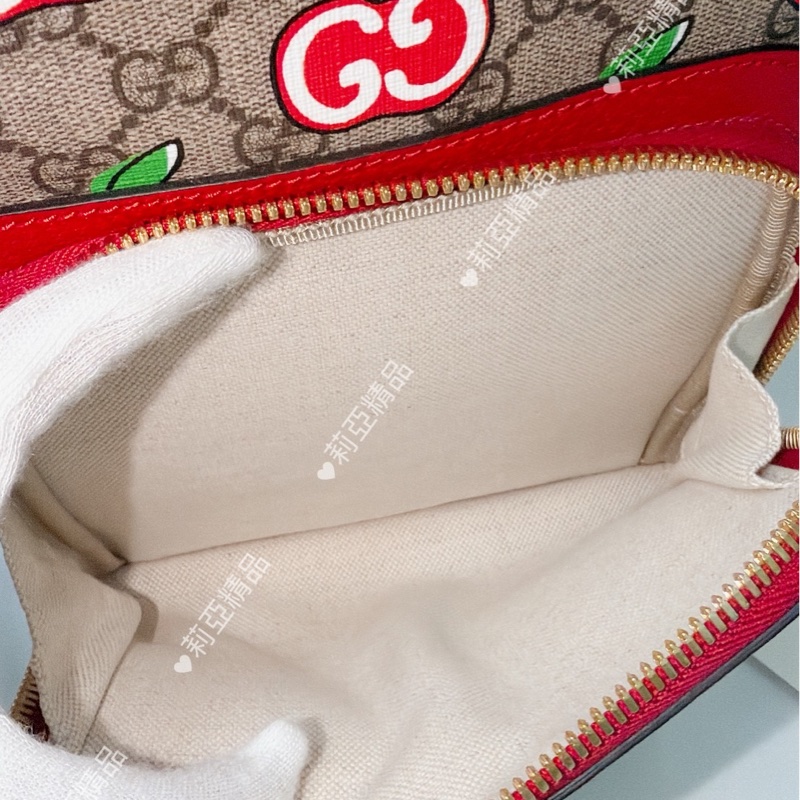 莉亞精品♡ Gucci 蘋果後背包 二手美包-14