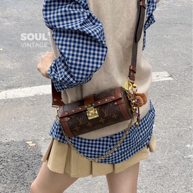 莉亞精品♡ LV Papillon Trunk 二手美包-1