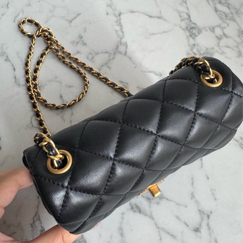 Chanel黑色金雙C coco愛心鏈方胖❤️🔥❤️🔥-2