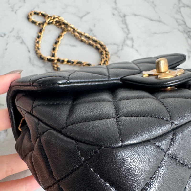 Chanel黑色金雙C coco愛心鏈方胖❤️🔥❤️🔥-7