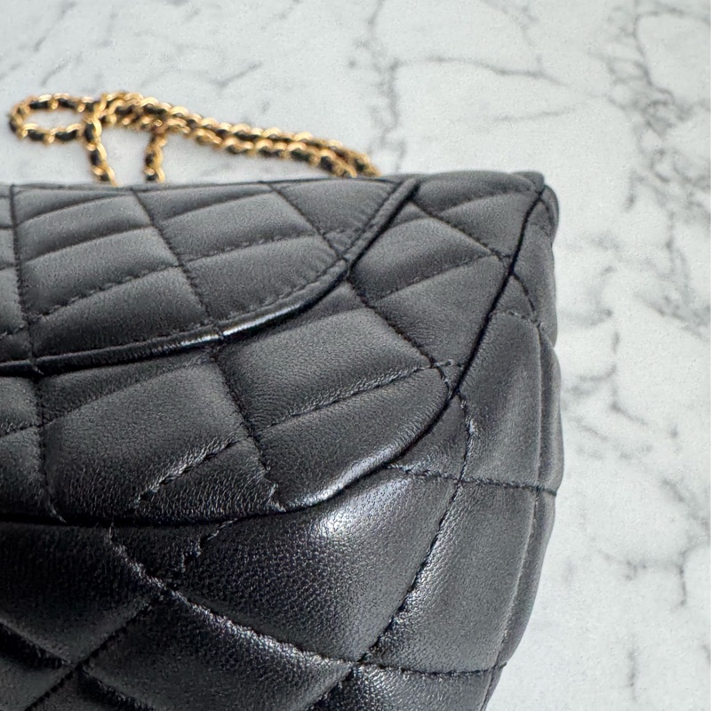 Chanel黑色金雙C coco愛心鏈方胖❤️🔥❤️🔥-9