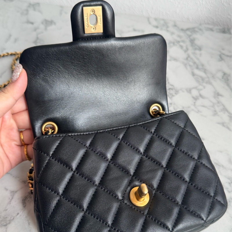 Chanel黑色金雙C coco愛心鏈方胖❤️🔥❤️🔥-13