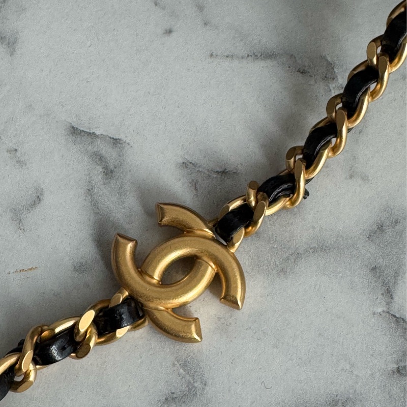 Chanel黑色金雙C coco愛心鏈方胖❤️🔥❤️🔥-31