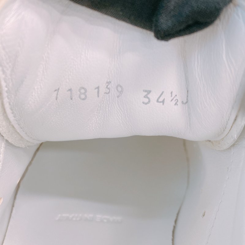 MS0672 Alexander Mcqueen 亞歷山大 麥昆 厚底休閒鞋 牛皮 白色 焦糖色 Oversized Sneakers Size 34.5 Calfskin White X Camel-17