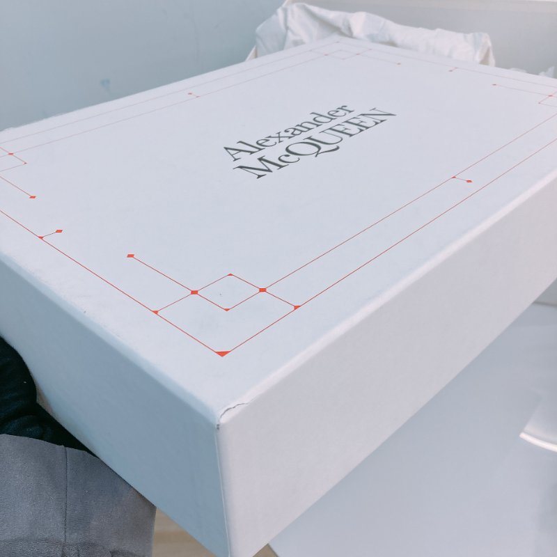 MS0672 Alexander Mcqueen 亞歷山大 麥昆 厚底休閒鞋 牛皮 白色 焦糖色 Oversized Sneakers Size 34.5 Calfskin White X Camel-22