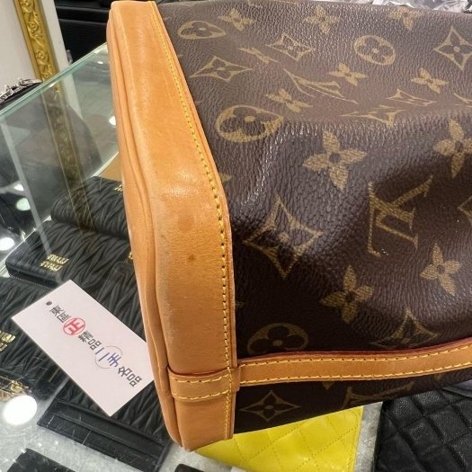 東區正精品㊣LV NOE MINI M42227 原花抽繩束口金釦手提水桶包迷你款 RZ6380-8