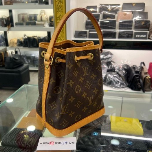 東區正精品㊣LV NOE MINI M42227 原花抽繩束口金釦手提水桶包迷你款 RZ6380-10