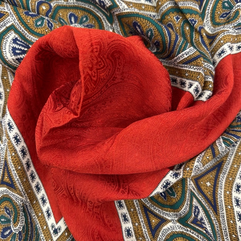 【赫蒂國際精品】 YSL 聖羅蘭 經典復古絲巾 vintage-13