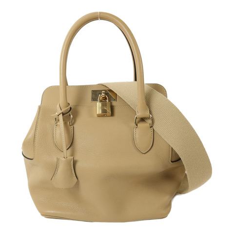 HERMES Evercolor皮革Toolbox 20手挽肩背兩用袋Trench/Cuivre