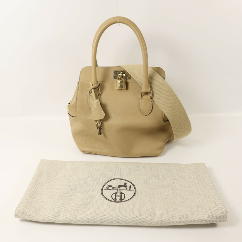 HERMES Evercolor皮革Toolbox 20手挽肩背兩用袋Trench/Cuivre-8