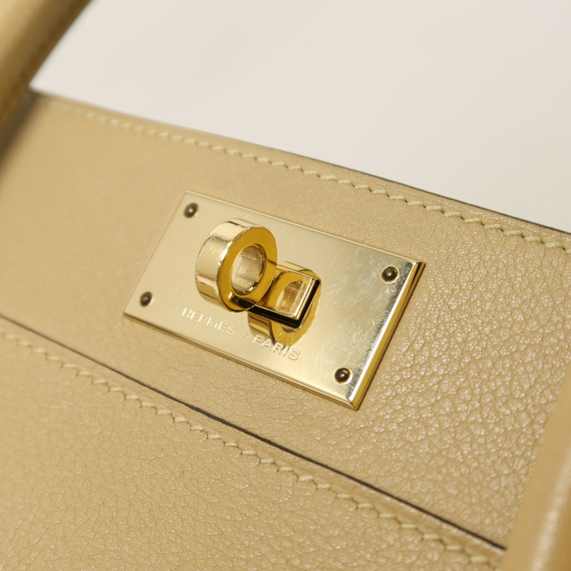 HERMES Evercolor皮革Toolbox 20手挽肩背兩用袋Trench/Cuivre-9