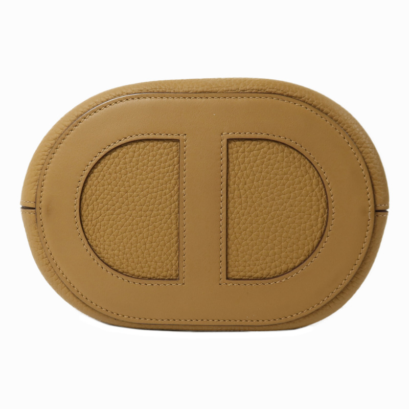HERMES Clemence皮革In The Loop 18手挽袋Biscuit-3