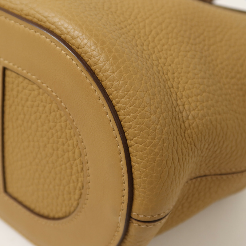 HERMES Clemence皮革In The Loop 18手挽袋Biscuit-11