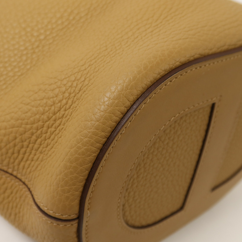 HERMES Clemence皮革In The Loop 18手挽袋Biscuit-12