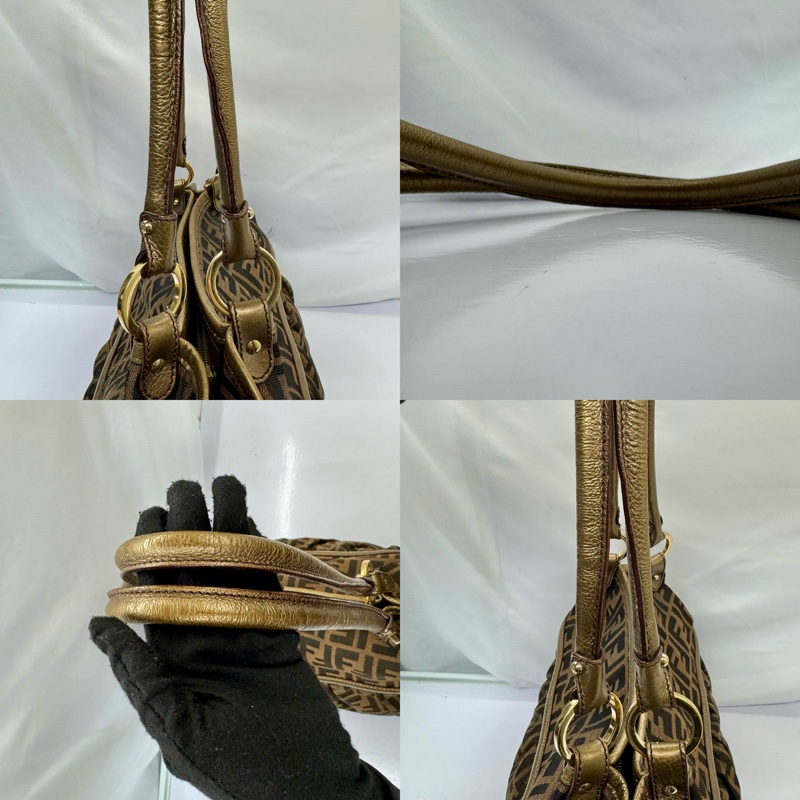 芬迪 FENDI ZUCCA 老花大號托特肩背包-5