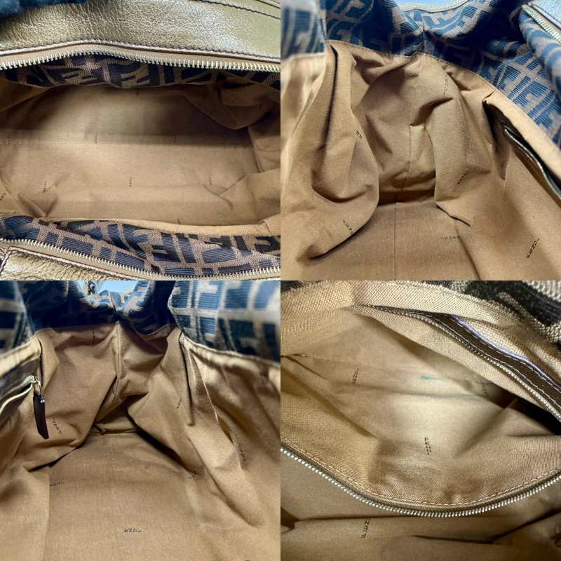 芬迪 FENDI ZUCCA 老花大號托特肩背包-6