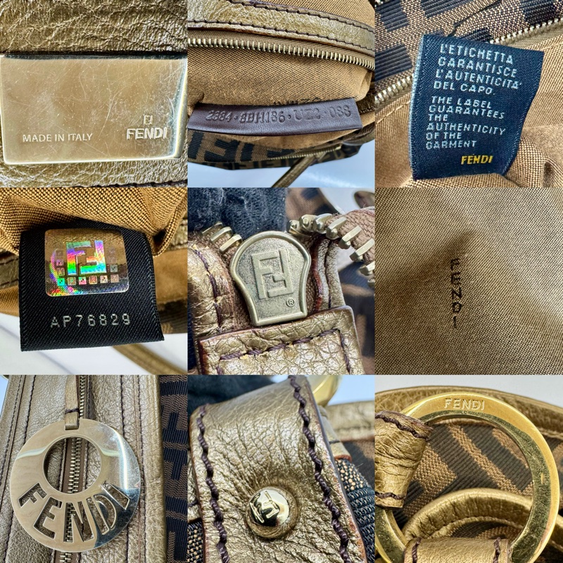 芬迪 FENDI ZUCCA 老花大號托特肩背包-7