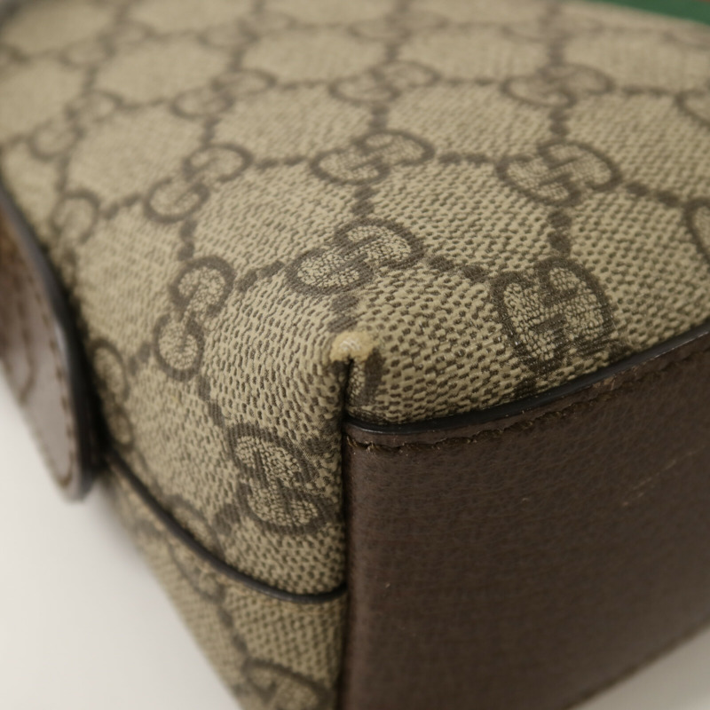 GUCCI 塗層帆布Ophidia Shoulder Bag肩背袋-13