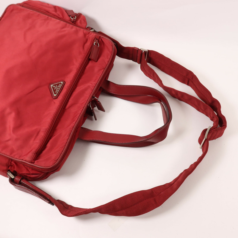 PRADA 尼龍Tessuto Bag手挽肩背兩用袋-10